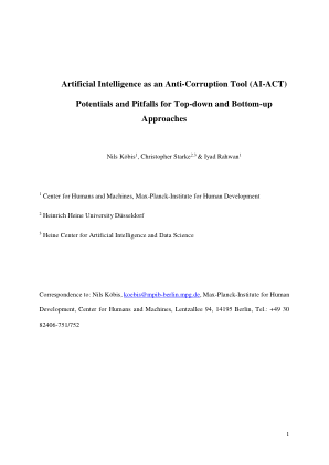 人工智能作为反腐败工具（AI-ACT）
